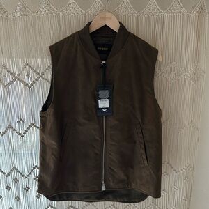 Buck Mason Oarweed Dry Waxed Canvas Deck Vest